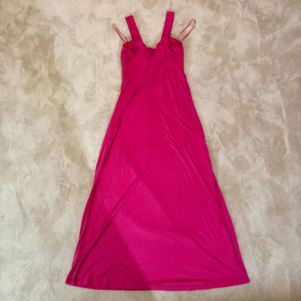 New Directions Petite PS Fuchsia Pink Sleeveless Maxi Dress – Size PS - Picture 5 of 7